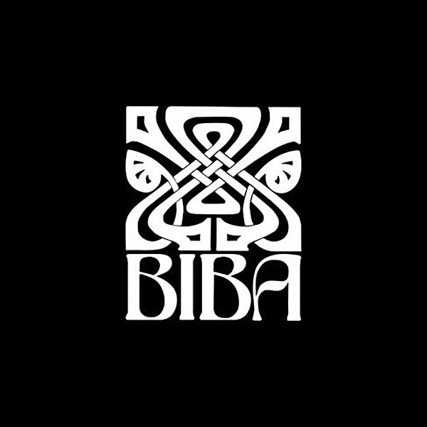 The Biba logo - classic art deco fonts and design