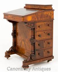 Walnut Victorian davenport desk