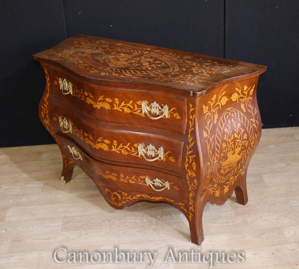 Dutch marquetry commode