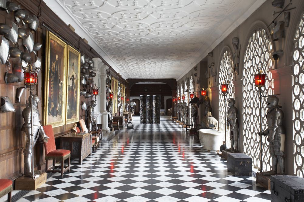 Find your Knight in shining armour in the long hall of the armoury