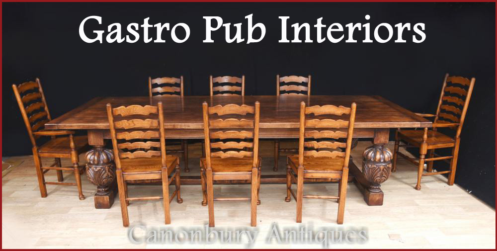Refectory tables and chairs for your gastro pub or restaurant