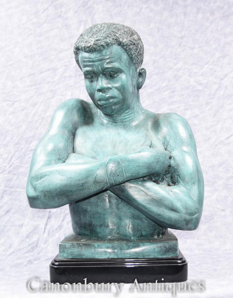 Blacakmoor bust statue in bronze
