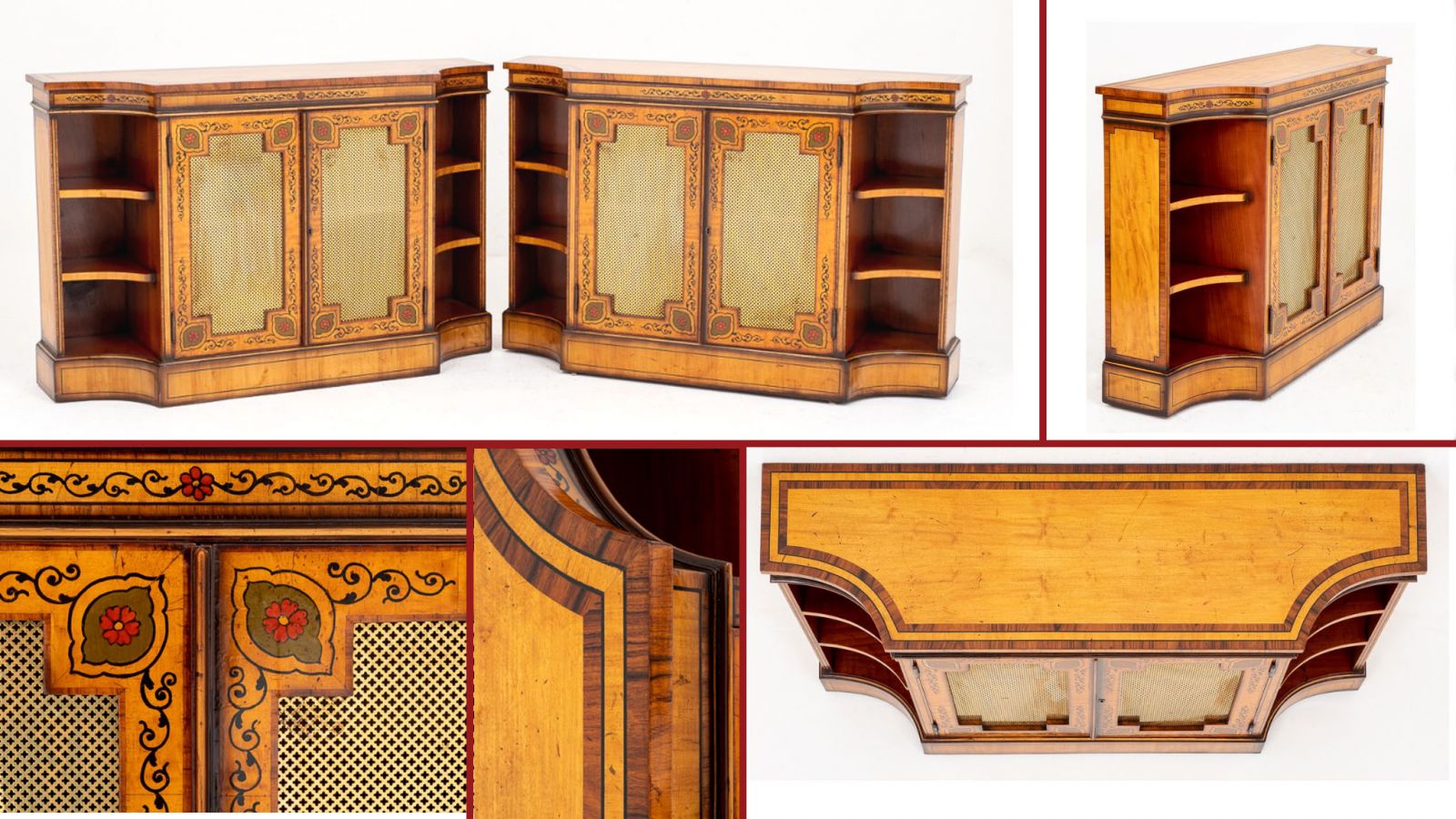 Pair Regency cabinets