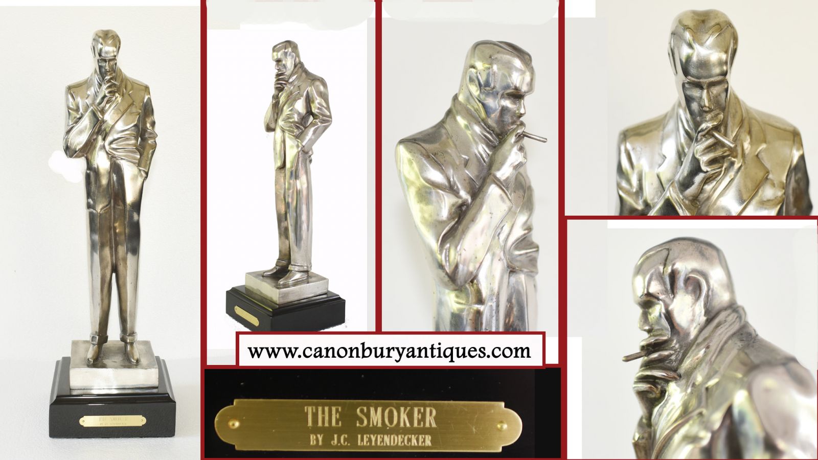 Art deco Smoker bronze by Leyendecker