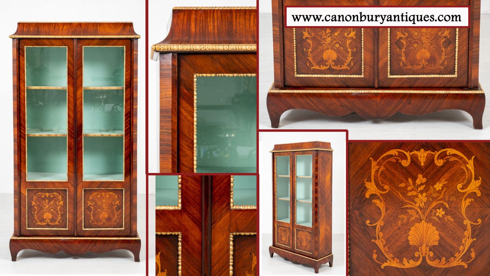 Antique vitrine French cabinet