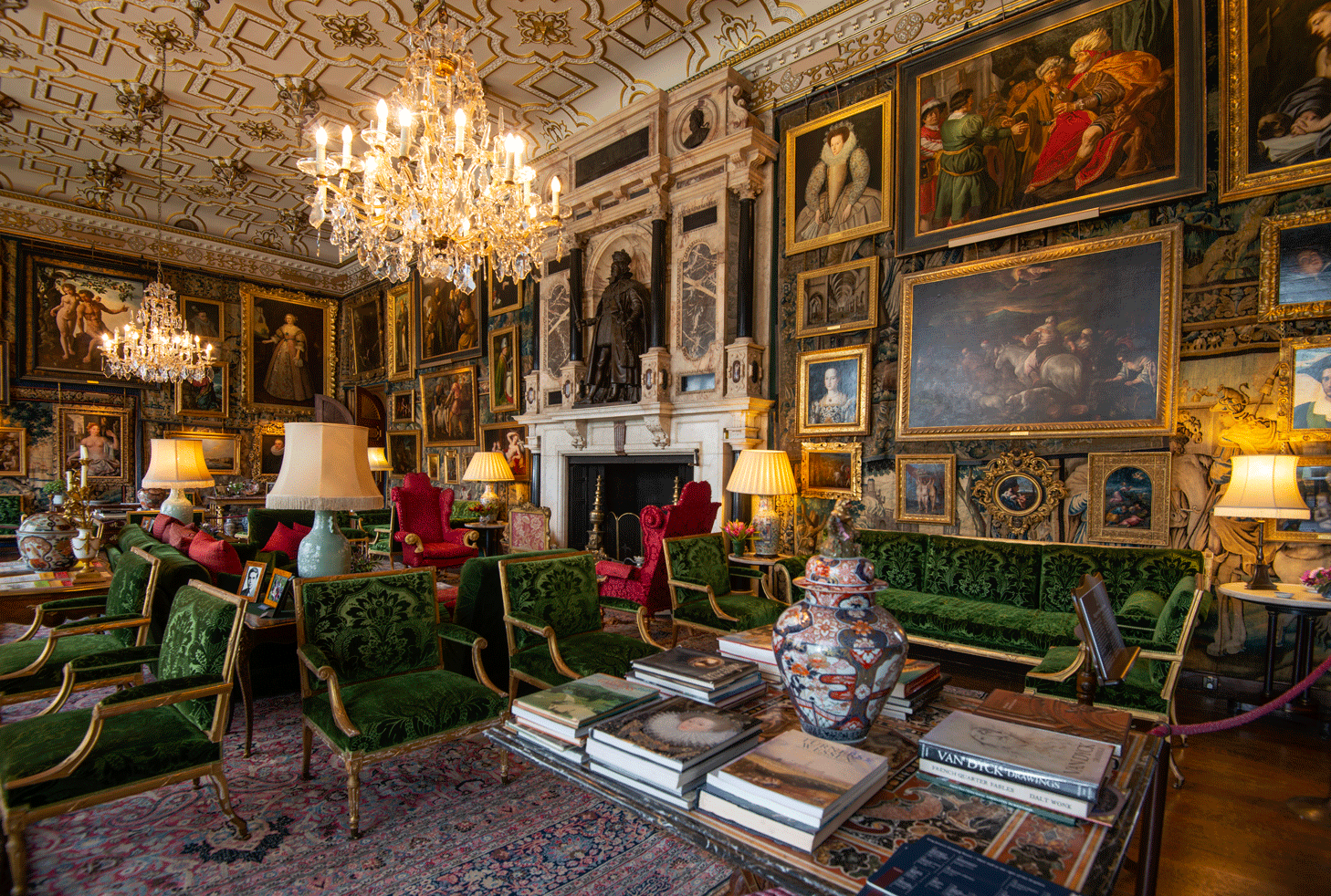 The King James drawing room at Hatfield House