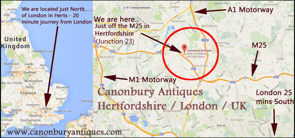 Hertfordshire antiques - where the M25 meets the A1