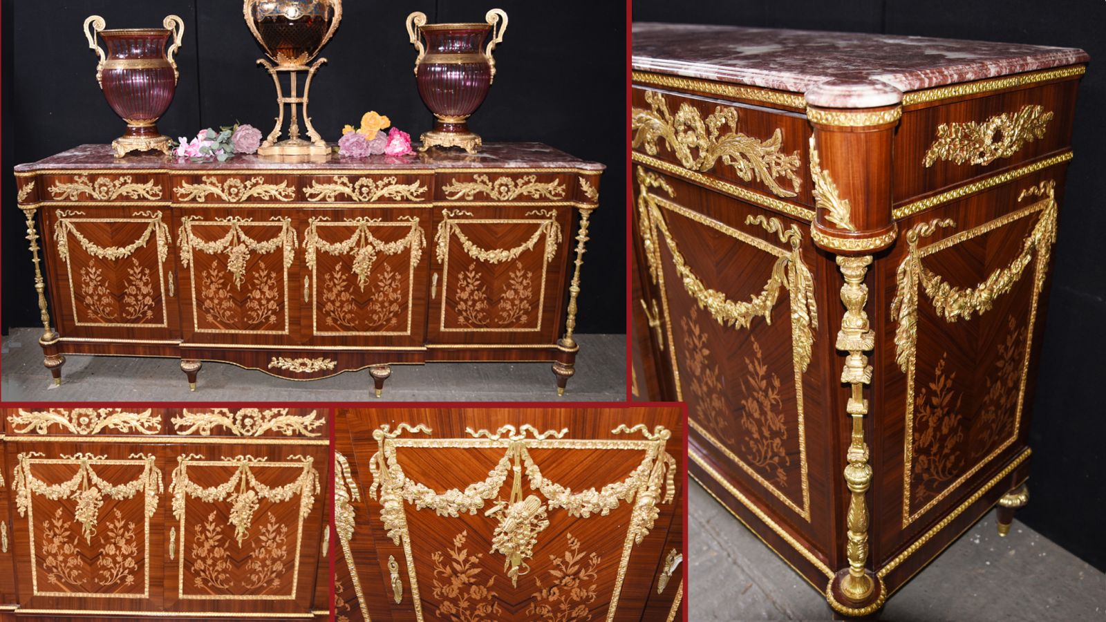 Large French Chest - Wide Commode Linke empire