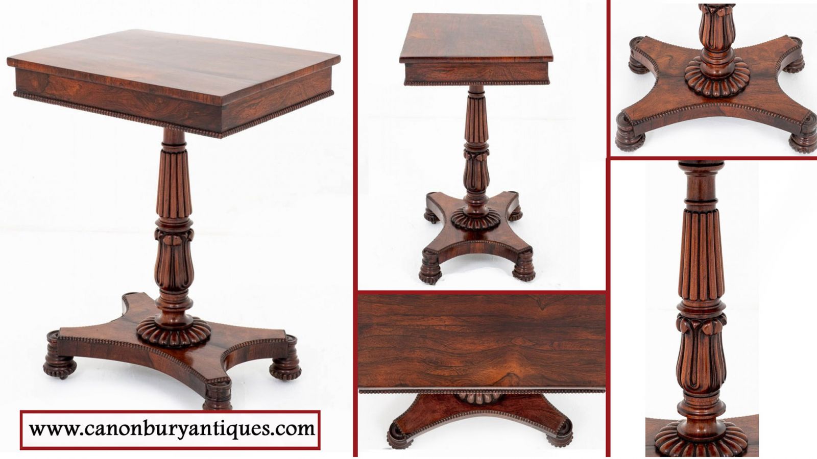William IV Side Table Occasional Tables Rosewood