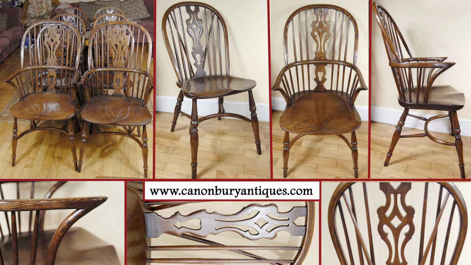The classic farmhouse kitchen chair - a set of Windsors