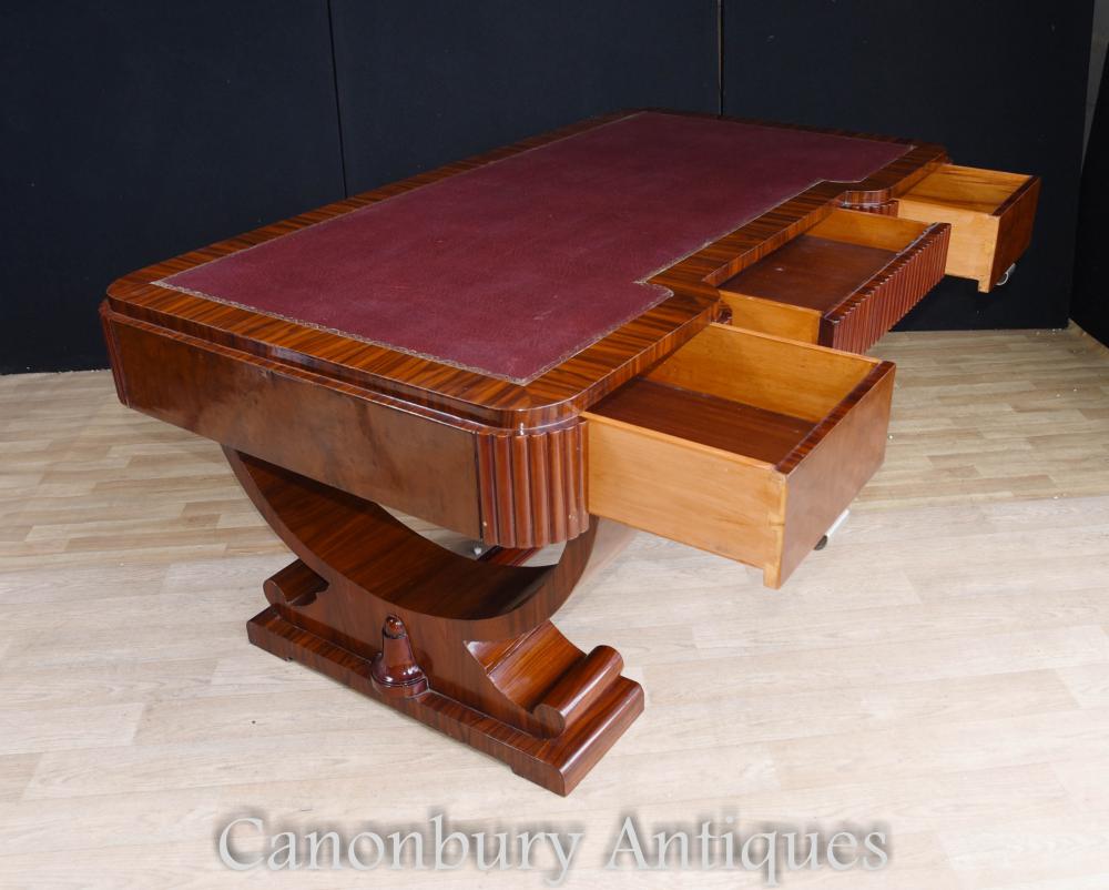 Big Art Deco Partners Desk Writing Table Bureau 1920s Office Furniture 1393997045 product 156
