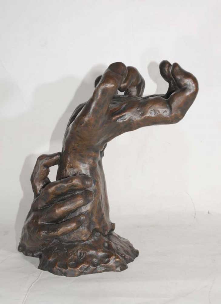 French Bronze Rodin Hand Sculpture Art