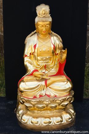 Bronze Tibetan Buddha Statue Lotus Pose Buddhism Buddhist Art