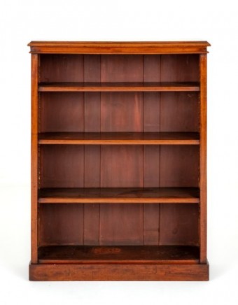 Victorian Open Bookcase Mahogany Book Shelf