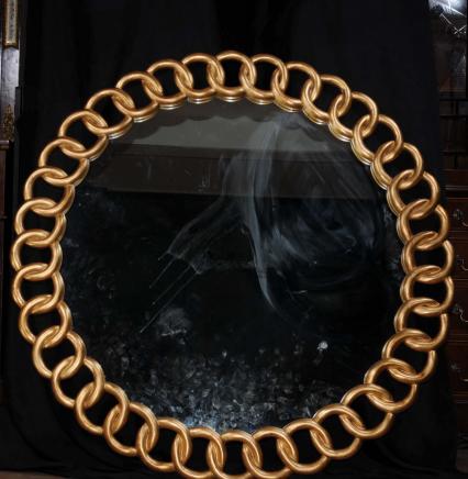 4t Round English Regency Gilt Mirror Mirrors