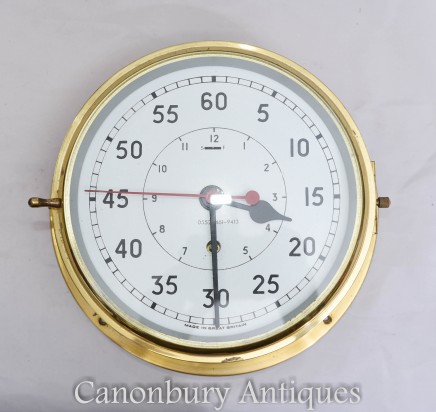 Antique Brass Ships Clock - Maritime Wall Clocks