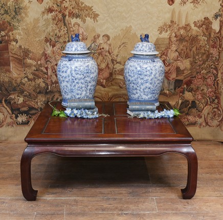 Antique Chinese Coffee Table Hardwood 1930
