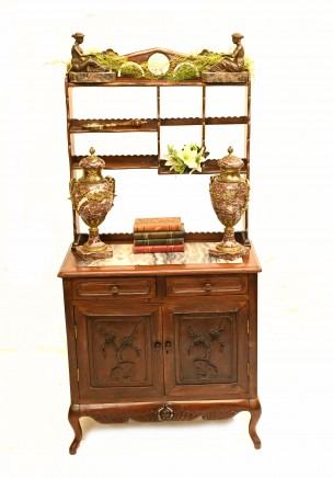 Antique Chinese Dresser Bookcase Hardwood Circa 1850 Cabinet