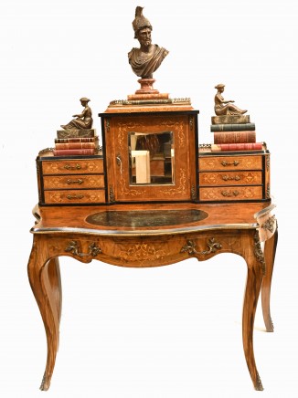Antique French Desk Walnut Bonheur De Jour 1840