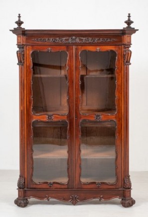 Antique French Display Cabinet - Carved Bijouterie 1880