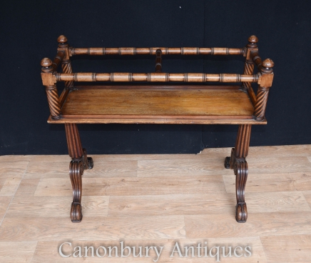 Antique Mahogany Gillows Wine Rack Side Table 