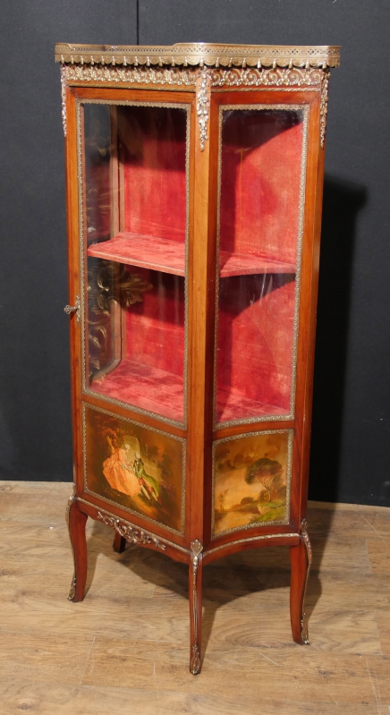 Antique Display Cabinet - Vernis Martin 1890 Angela Kaufman Vitrine