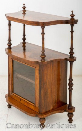 Antique Victorian Whatnot - Bookcase Shelf 1860