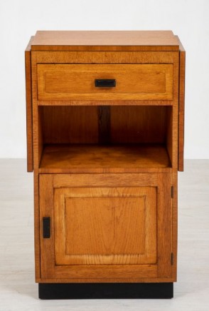 Art Deco Cabinet - Vintage 1930 Oak Side Table Chest