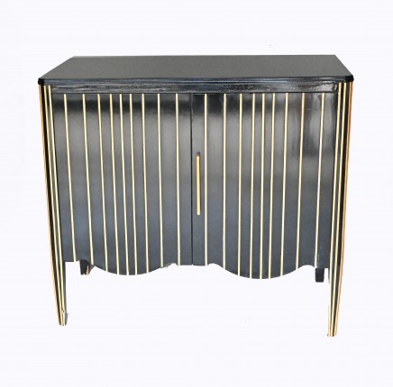 Art Deco Cabinet Lacquered Chest Satinwood