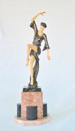 Art Deco Dancer Figurine - Autumn Dance by F Preiss