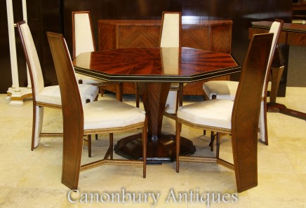 Art Deco Dining Set - Octagonal Table and Chairs Suite