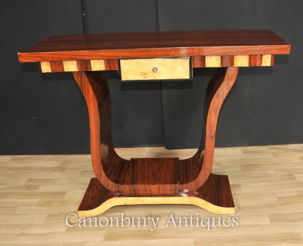 Art Deco Hall Table Console Tables Walnut Furniture Interiors
