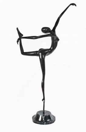Art Nouveau Bronze Ballet Dancer Statue Figurine