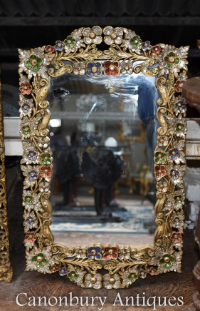 Art Nouveau Pier Mirror Glass