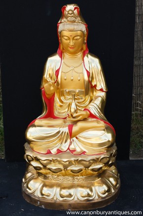 Big Bronze Nepalese Buddha Statue Shakyamuni Buddhist Art Garden Buddhism
