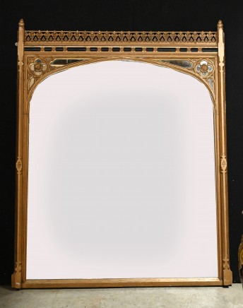 Big Gilt Mirror Arts and Craft Gothic Gilt Wall Mirrors 1890