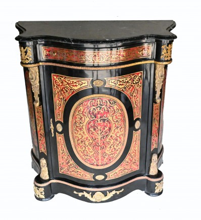 Boulle Cabinet French Marquetry Inlay Credenza