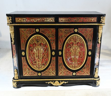 Boulle Inlay Cabinet Marquetry Inlay Server French