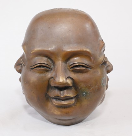 Bronze Buddha Bust Four Faces Casting
