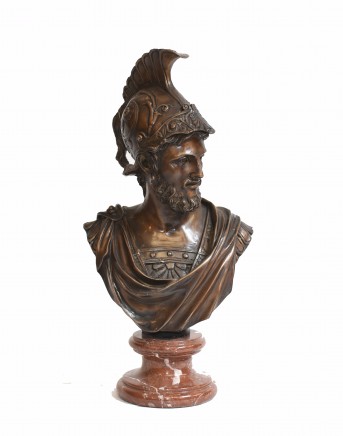 Bronze Bust Ajax The Great Greek Myth Hero
