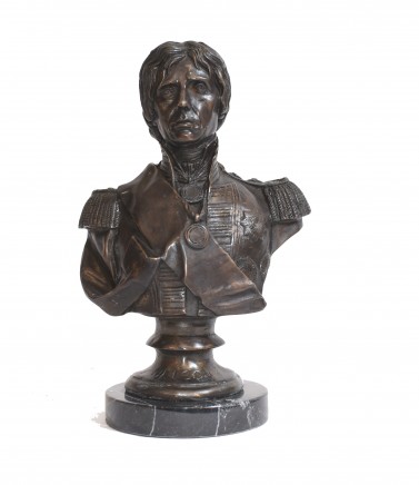 Bronze Lord Nelson Bust Horatio Battle Trafalgar