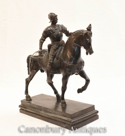 Bronze Roman Gladiator Horse Statue - Classical Rome Antiquity
