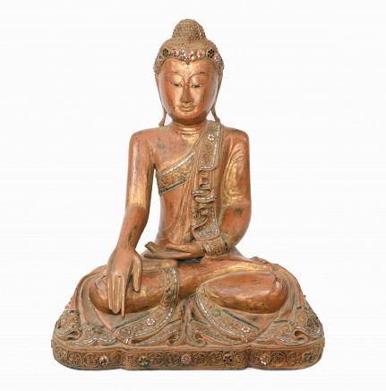 Carved Buddha Statue Nepalese Buddhist Art Buddhism