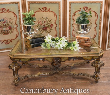 Carved Italian Coffee Table - Baroque Interiors