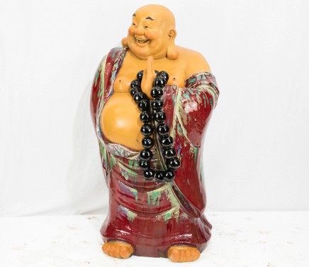 Chinese Porcelain Happy Buddha Statue - Buddhist Art