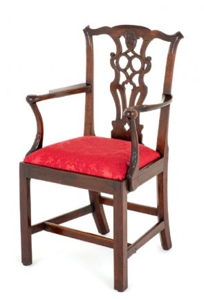Chippendale Arm Chair Mahogany 18th Century