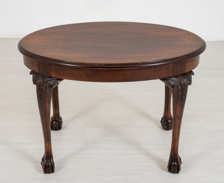 Chippendale Coffee Table Mahogany Oval