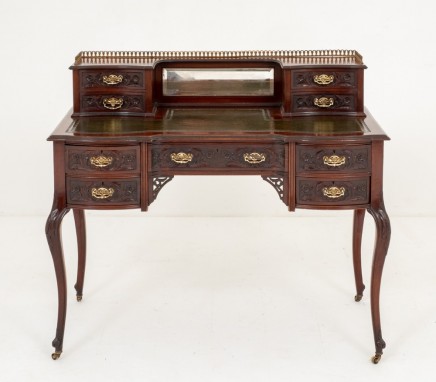 Chippendale Desk - Mahogany Writing Table Antique 1890