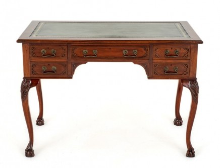 Chippendale Desk Mahogany Writing Table Ball and Claw