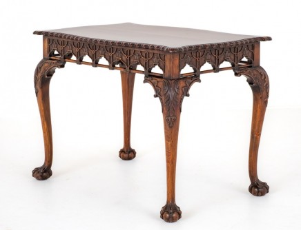 Chippendale Side Table Mahogany Occasional Tables 1870